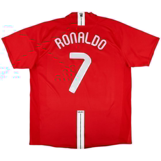 2007-09 Manchester United Home Shirt Ronaldo #7 - 6/10 - (XL)