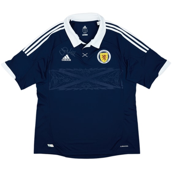 2011-13 Scotland Signed Home Shirt - 10/10 - (XL)