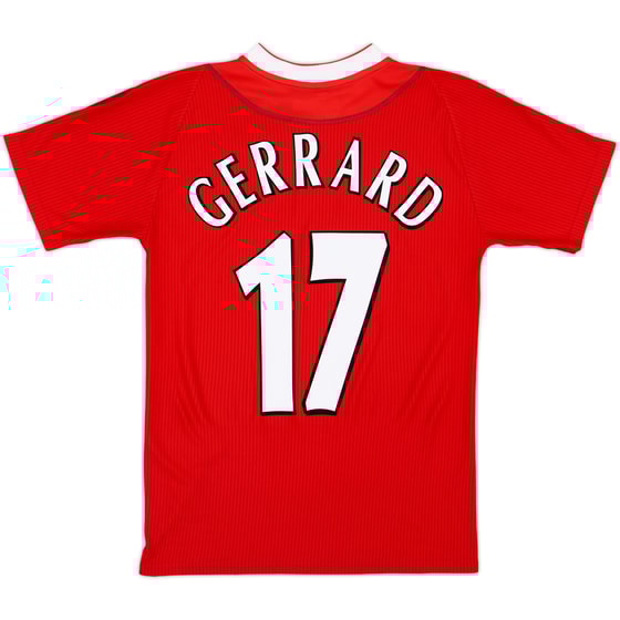 2002-04 Liverpool Home Shirt Gerrard #17 - 9/10 - (XS)