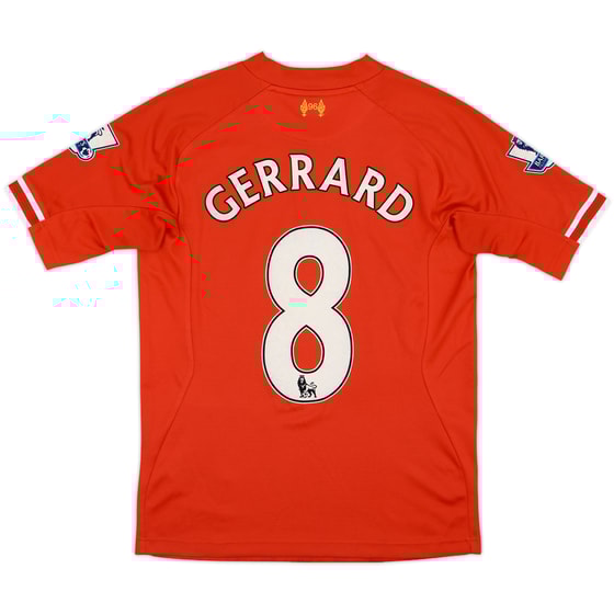 2013-14 Liverpool Home Shirt Gerrard #8 - 7/10 - (S)