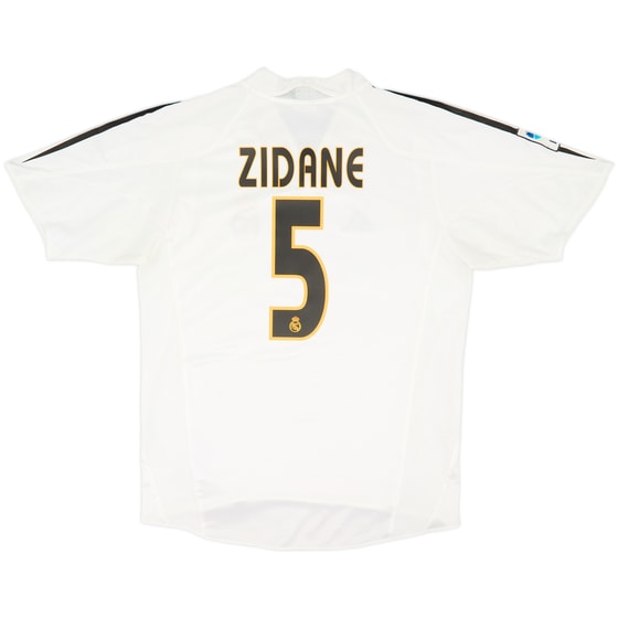 2004-05 Real Madrid Home Shirt Zidane #5 - 6/10 - (M)