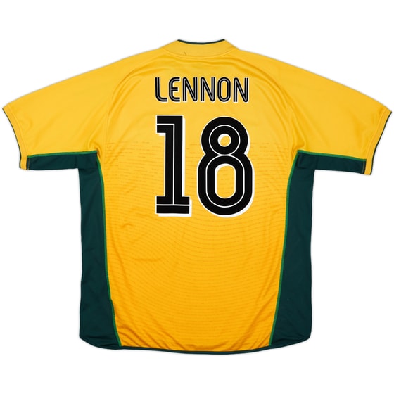 2002-03 Celtic Away Shirt Lennon #18 - 8/10 - (XL)