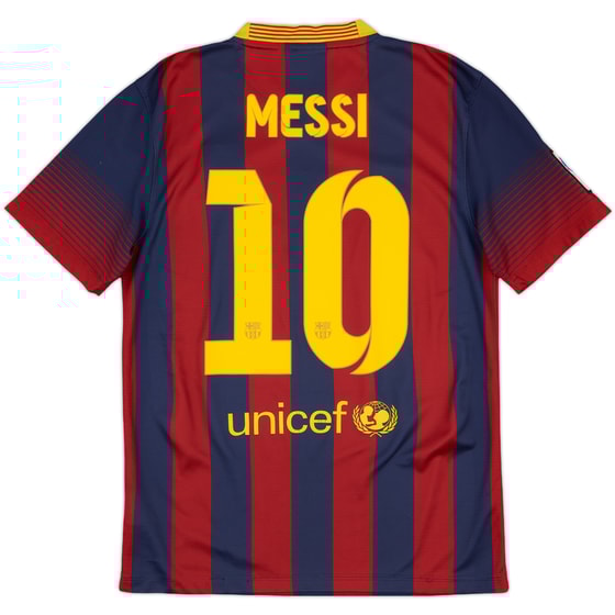 2013-14 Barcelona Home Shirt Messi #10 - 7/10 - (S)