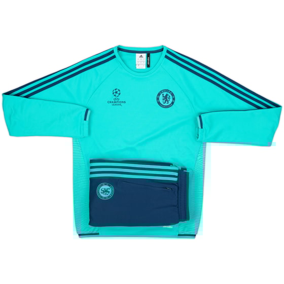 2015-16 Chelsea adidas CL Tracksuit - 8/10 - (S)