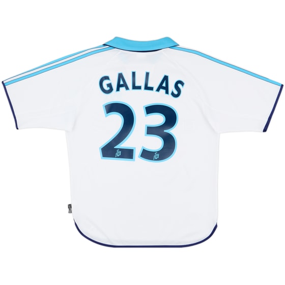 1999-00 Olympique Marseille Home Shirt Gallas #23 - 7/10 - (S)