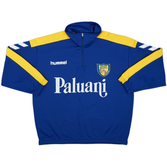 1999-00 Chievo Verona Hummel 1/4 Zip Sweat Top - 8/10 - (S)