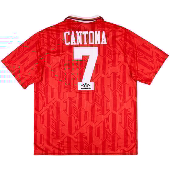 1992-94 Manchester United Home Shirt Cantona #7 - 7/10 - (XXL)