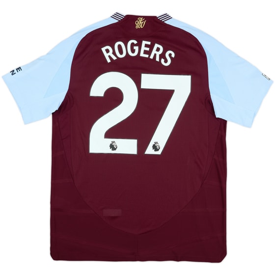 2024-25 Aston Villa Match Issue Home Shirt Rogers #27