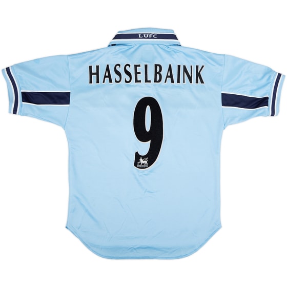 1999-00 Leeds United Away Shirt Hasselbaink #9 - 6/10 - (L.Boys)