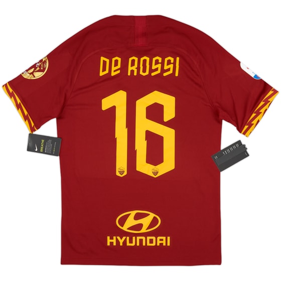 2019-20 Roma Home Shirt De Rossi #16 (S)
