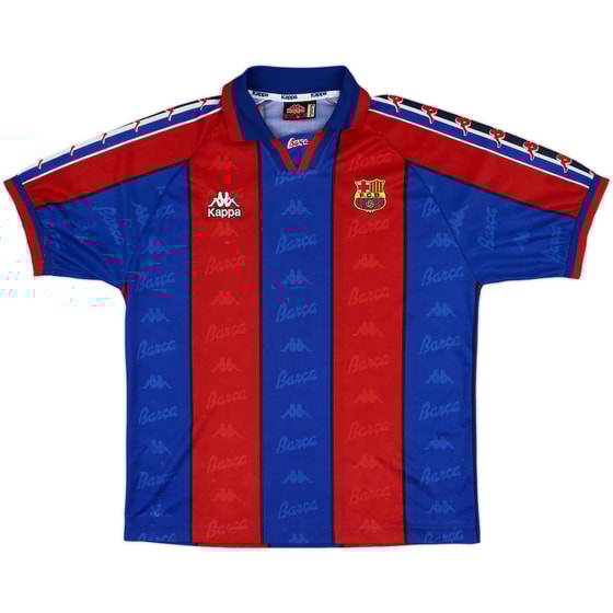 1995-97 Barcelona Home Shirt - 9/10 - (L)
