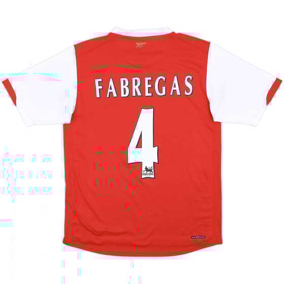 2006-08 Arsenal Home Shirt Fabregas #4 - 6/10 - (S)