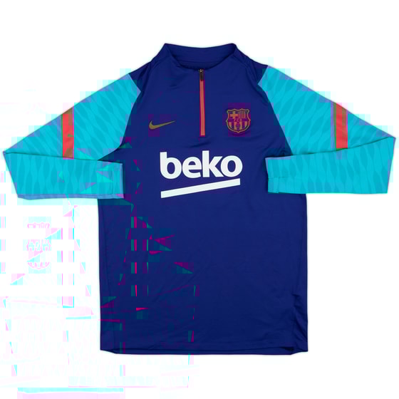 2021-22 Barcelona Nike 1/4 Zip Drill Top - 5/10 - (L)