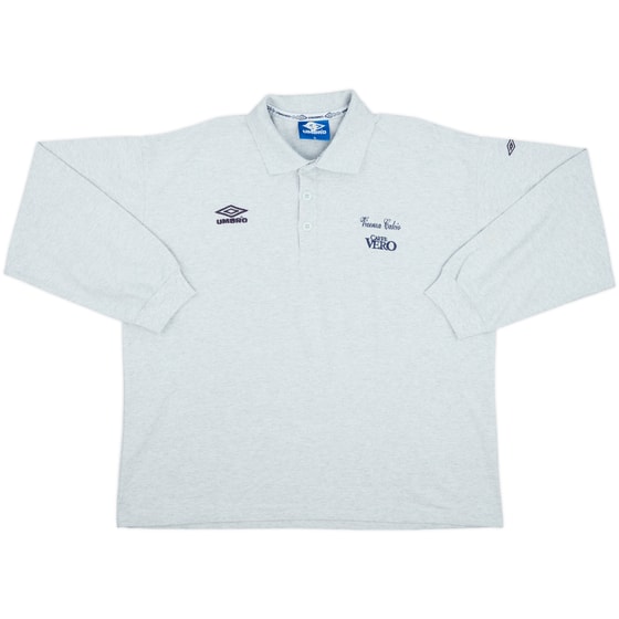 1999-00 Vicenza Umbro Polo L/S Shirt - 9/10 - (XL)