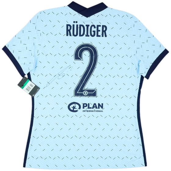 2020-21 Chelsea Player Issue Signed Away Shirt Rudiger #2