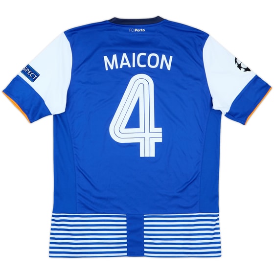 2015-16 Porto Match Issue Champions League Home Shirt Maicon #4