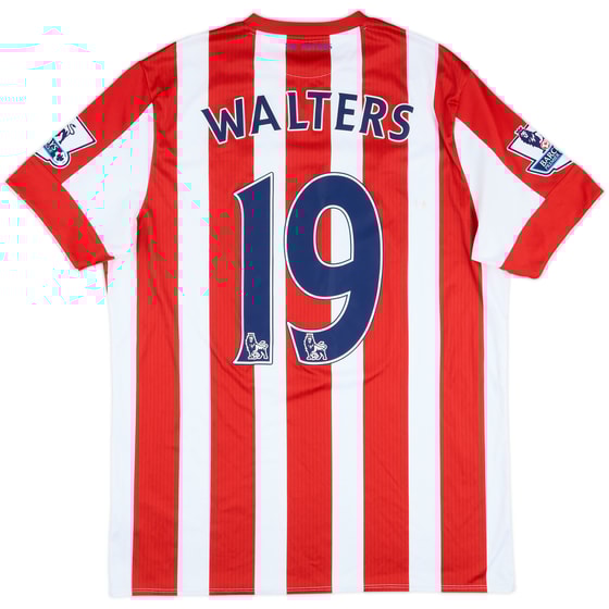 2015-16 Stoke City Match Issue Home Shirt Walters #19
