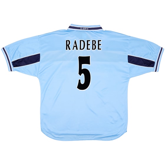 1999-00 Leeds United Away Shirt Radebe #5 - 9/10 - (XL)
