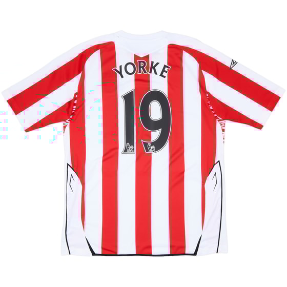 2007-08 Sunderland Home Shirt Yorke #19 - 7/10 - (XL)