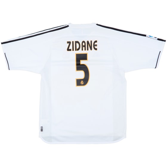 2003-04 Real Madrid Home Shirt Zidane #5 - 7/10 - (L)