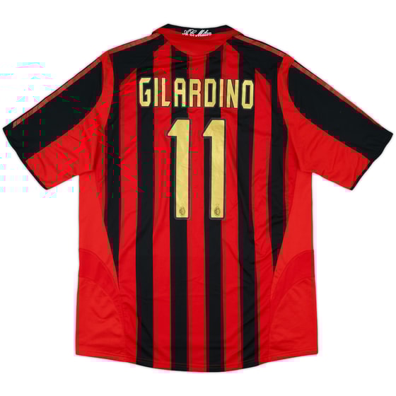 2005-06 AC Milan Home Shirt Gilardino #11 - 7/10 - (XL)