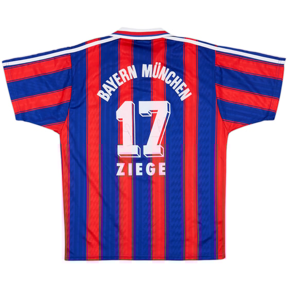 1995-97 Bayern Munich Signed Home Shirt Ziege #17 - 9/10 - (M)