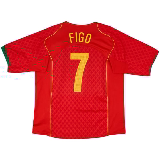 2004-06 Portugal Home Shirt Figo #7 - 10/10 - (XL)