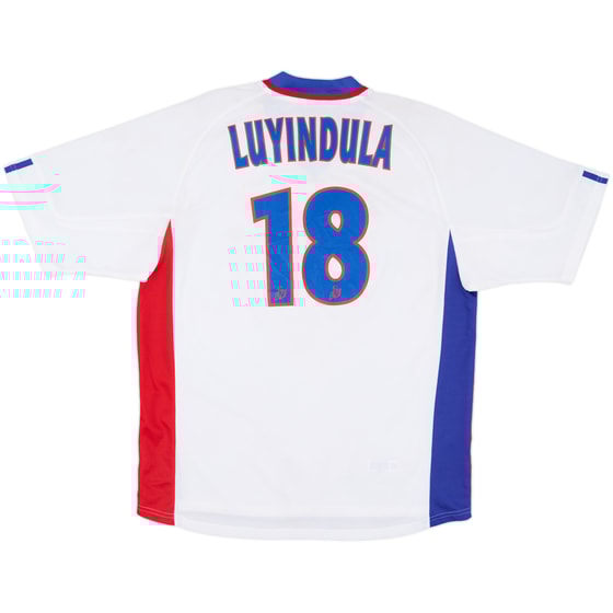 2001-02 Lyon Home Shirt Luyindula #18 - 8/10 - (L)