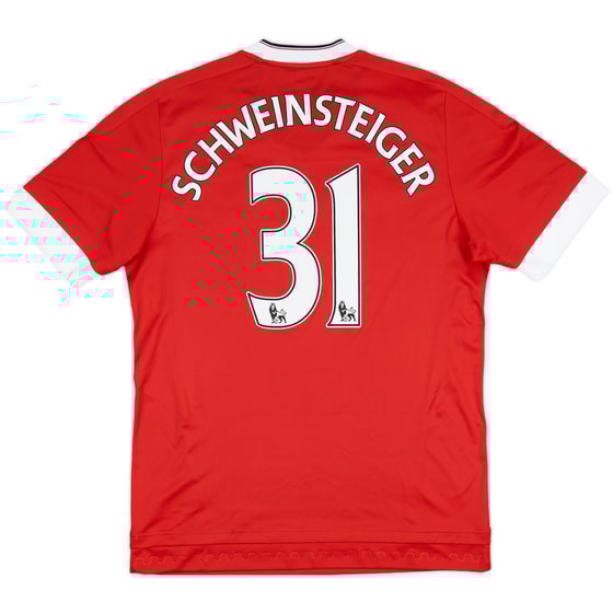 2015-16 Manchester United Home Shirt Schweinsteiger #31 - 7/10 - (M)