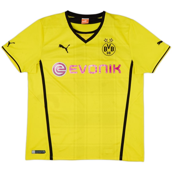 2013-14 Borussia Dortmund Home Shirt - 4/10 - (XL)
