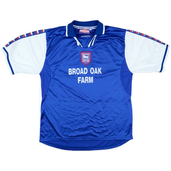 1998-99 Ipswich Town Match Issue Home Shirt #17