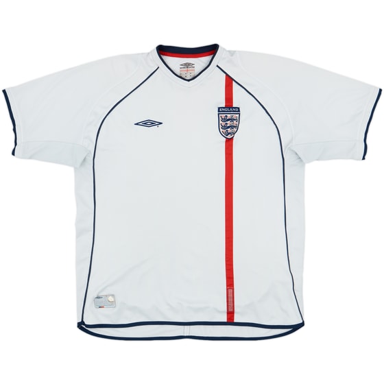 2001-03 England Home Shirt - 4/10 - (XXL)