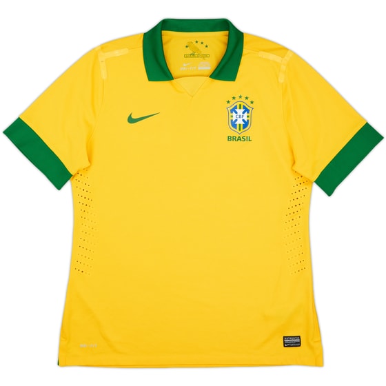 2013 Brazil Player Issue Home Shirt - 7/10 - (XL)