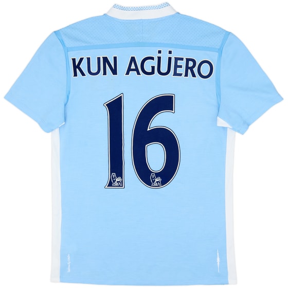 2011-12 Manchester City Home Shirt Kun Aguero #16 - 5/10 - (M)