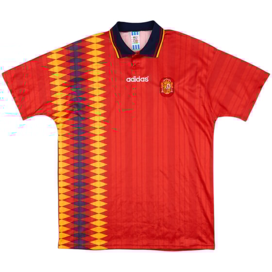 1994-96 Spain Home Shirt - 9/10 - (XL)