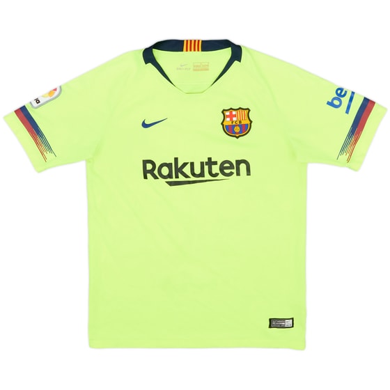 2018-19 Barcelona Away Shirt - 8/10 - (L.Boys)