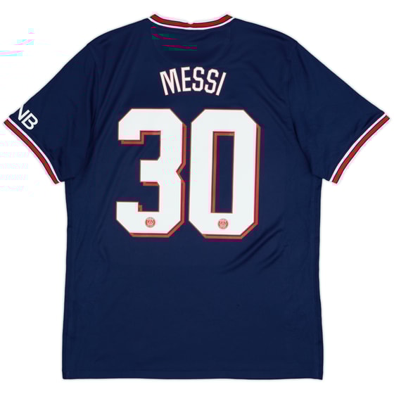 2021-22 Paris Saint-Germain Home Shirt Messi #30 - 8/10 - (L)