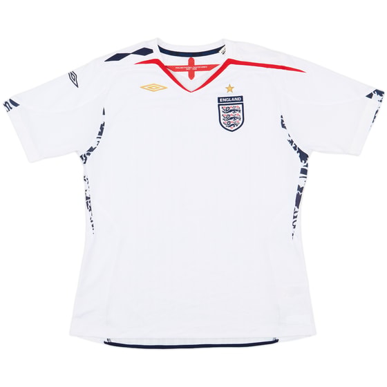 2007-09 England Home Shirt - 7/10 - (Women's L)