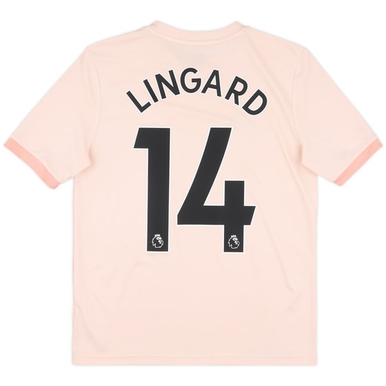 2018-19 Manchester United Away Shirt Lingard #14 - 6/10 - (L.Boys)