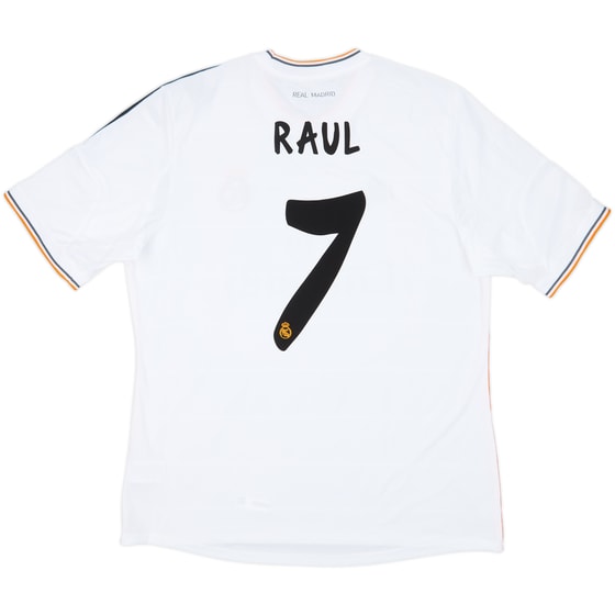 2013-14 Real Madrid Home Shirt Raul #7 (XL)