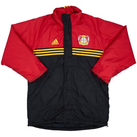 1998-99 Bayer Leverkusen adidas Padded Bench Coat - 5/10 - (M/L)