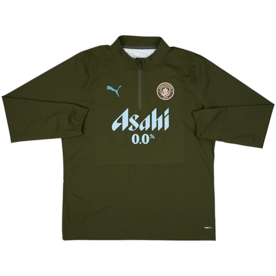2024-25 Manchester City Player Issue 1/4 Zip Rain Top - As New