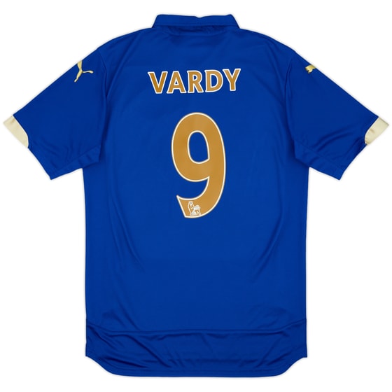 2014-15 Leicester Home Shirt Vardy #9 - 9/10 - (M)