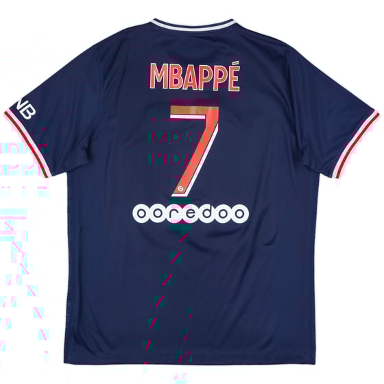 2020-21 Paris Saint-Germain Home Shirt Mbappe #7 - 7/10 - (L)