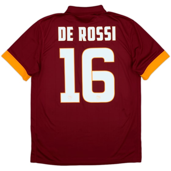 2014-15 Roma Home Shirt De Rossi #16 - 10/10 - (M)