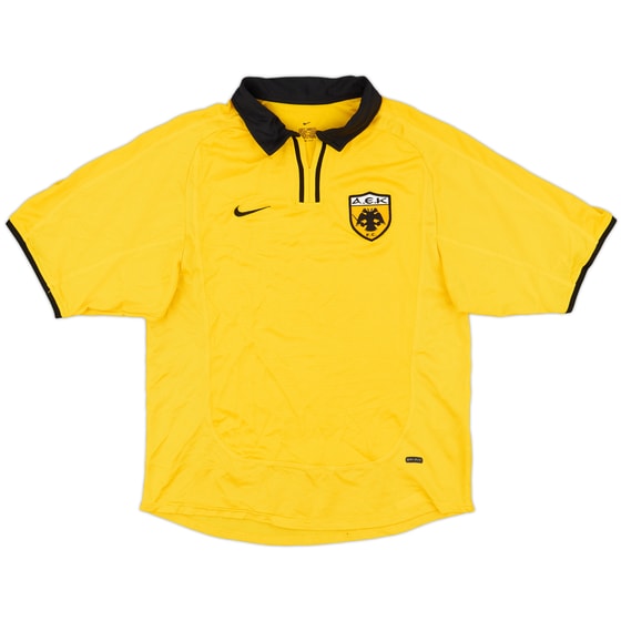 2000-02 AEK Athens Home Shirt - 8/10 - (S)