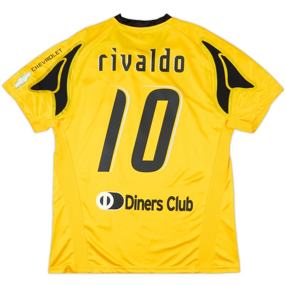 2007-08 AEK Athens Home Shirt Rivaldo #10 (XXL)