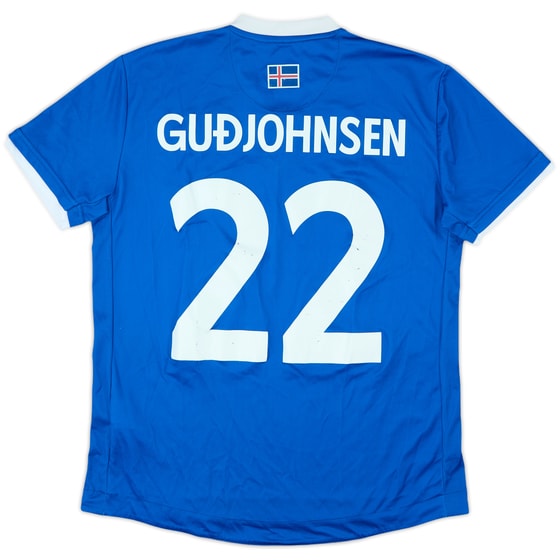 2016-18 Iceland Home Shirt Guðjohnsen #22 - 6/10 - (M)