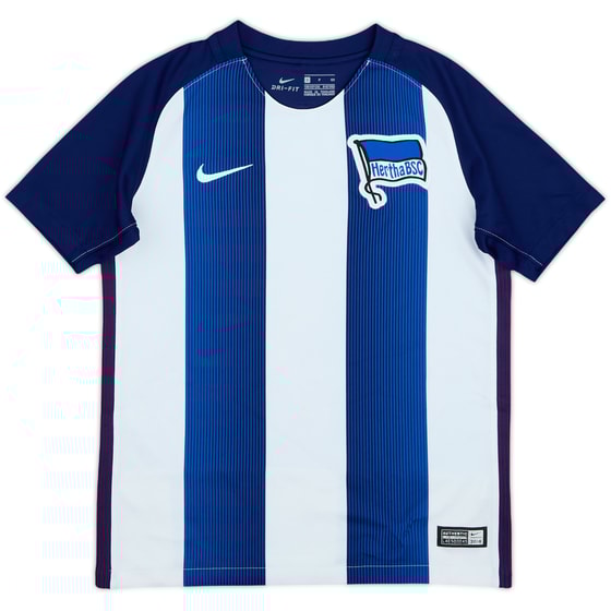 2016-17 Hertha Berlin Home Shirt - 8/10 - (S.Boys)