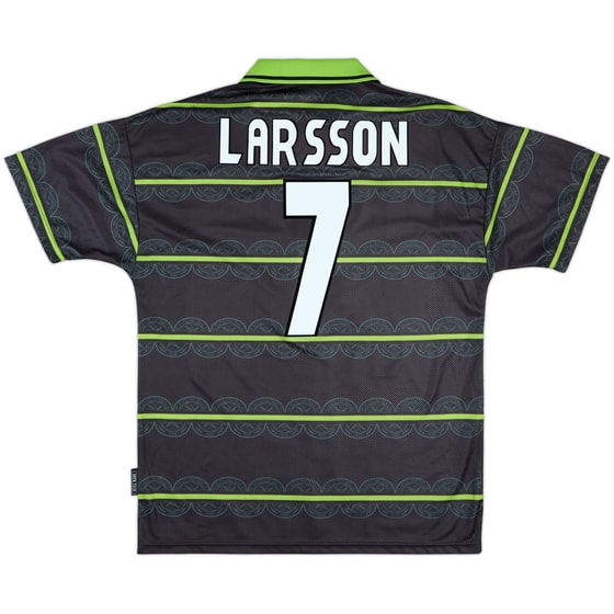 1998-99 Celtic Away Shirt Larsson #7 - 10/10 - (L)